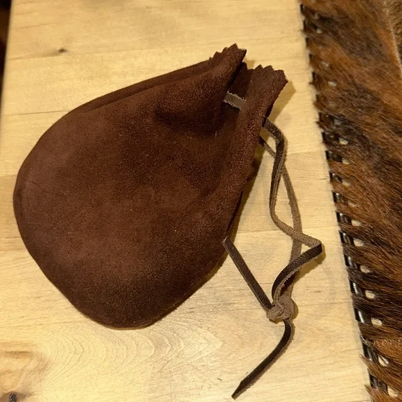 Handcrafted Cowhide Checkers Set - Brown and Black - Picture 6 of 10